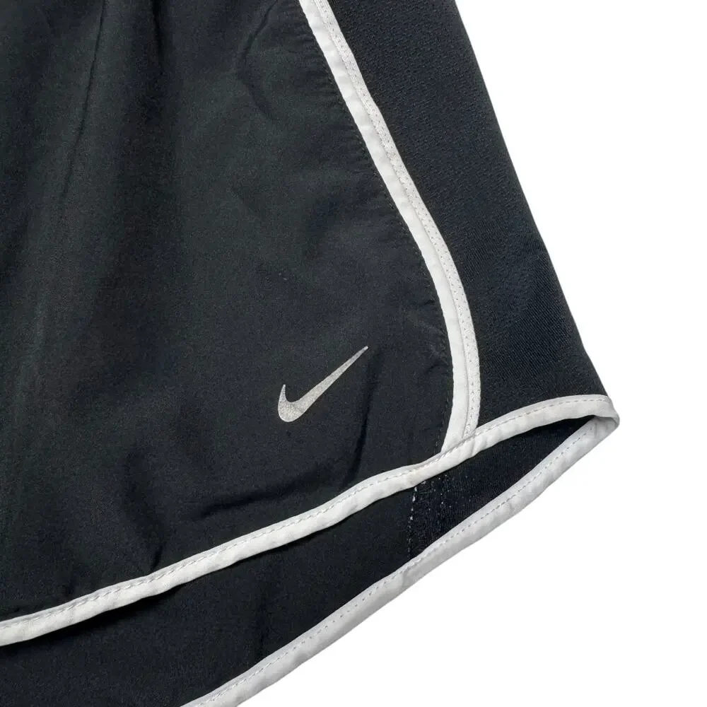 Nike Dri-Fit Lined Running Shorts Black White XL